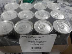 12 pack 6 oz cans Triple Shot Kitu ...