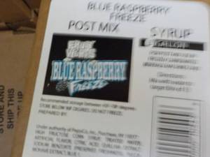 4 - 3 Gallon Blue Raspberry Freeze ...
