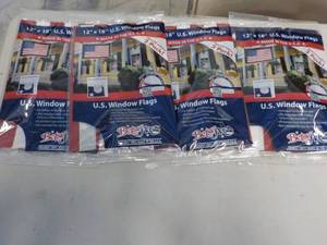 4 -2 packs US Window Flags...