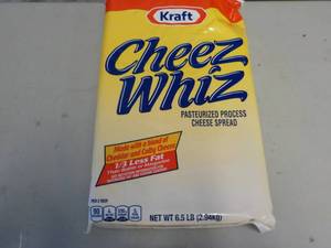 6.5 lb bag Kraft Cheese Whiz refri...