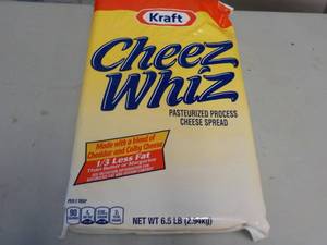 6.5 lb bag Kraft Cheese Whiz refri...