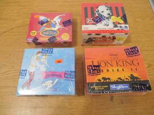 lot 26 image: (4) Sealed Disney Skybox Trading Card Boxes With Packs LK