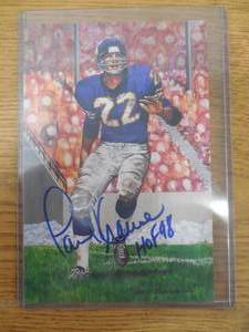 lot 36 image: 1998 Goal Line Art Hall Of Fame Paul Krause Autograph LK