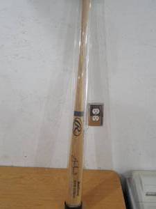 lot 44 image: Justin Morneau Minnesota Twins Autographed Rawlings Bat - Signed In Person At Twins Fest