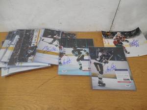 lot 45 image: (32) Autographed 8 X 10 Hockey Photographs - Assorted Players