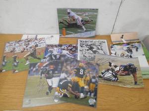 lot 46 image: (11) Autographed 8 X 10 Football Pictures - Ex Vikings And More