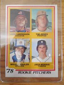 lot 54 image: 1978 Topps Jack Morris Rookie Card #703 Near Mint LK