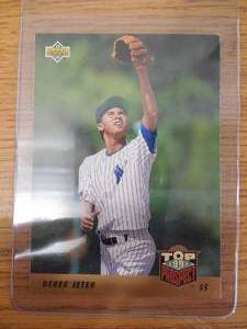 lot 58 image: 1993 Upper Deck Derek Jeter Rookie Card #449 LK