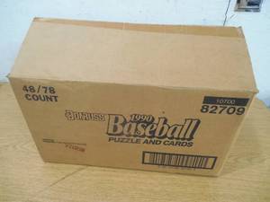 lot 79 image: 1990 Donruss Baseball Blister Pack Case Of (48) Packs - 78 Cards Per Pack