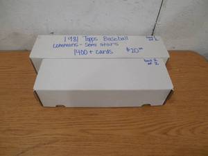 lot 80 image: 1,400 1981 Topps Baseball Assorted Cards - Near Mint Condition