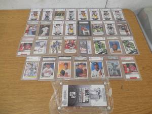 lot 90 image: (32) Graded Sports Cards - Various Companies And Sports LK