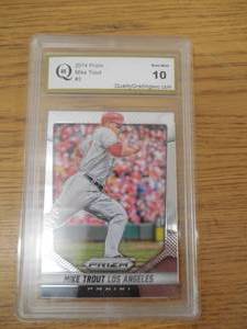 lot 93 image: Gem Mint 10 2014 Prizm Mike Trout #3 LK