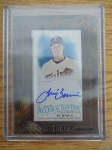 lot 116 image: 2016 Topps Allen & Ginter Jose Berrios Autograph Card LK