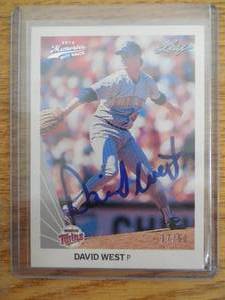 lot 119 image: 2012 Leaf Buyback Autograph David West Serial #1750