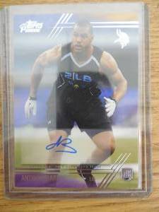 lot 125 image: 2014 Topps Prime Anthony Barr Autograph Rookie Card #127 LK