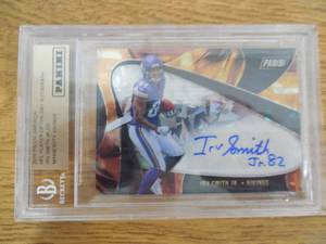 lot 140 image: 2019 Panini NFL Player Of The Day Autograph Irv Smith Jr. Rookie Card Only 25 Made