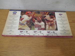 lot 148 image: (25) Kirby Puckett Weekend Commemorative Ticket Sets LK