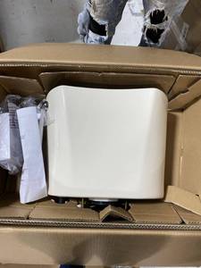 Single Flush Round Toilet in Bone