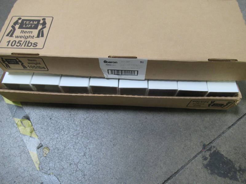lot 709 image: FULL CASE OF (16) Fiberon HomeSelect White Composite Deck Post Sleeve POST SLV COMP 48 WH (Fits Common Post Measurement 4 X 4 X 48). NEW
