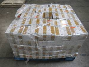 lot 201 image: Entire Pallet - Hampton Bay 75-Watt PAR30 Perforated Double Arm Gimbal Fixtures EC934WH