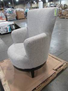 lot 207 image: Leonel Signature Light Brown Swivel Accent Chair 90019-27LB