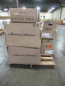 lot 210 image: WHOLESALE MIXED PALLET OF TOILET BOWLS, KITS AND MORE