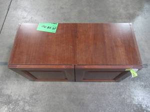 lot 215 image: Hampton Bay Benton Assembled 30x15x12 in. Wall Cabinet in Amber BT3015W-RC