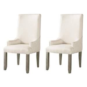 lot 403 image: Picket House Furnishings Flynn Walnut Parson Chair Set - 2 Chairs. DFN100PC