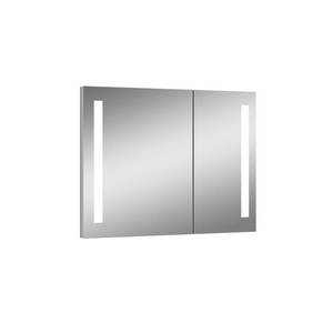 lot 422 image: LTL HOME PRODUCTS Royale 31.5 in. x 27.625 in Lighted Impressions Frameless Recessed LED Mirror Medicine Cabinet in Aluminum, LI5164