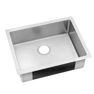 lot 427 image: Elkay Crosstown Undermount Stainless Steel 24 in. Single Bowl Kitchen Sink HDU24189F.