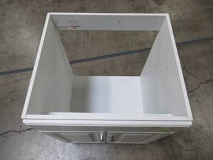 lot 219 image: Design House Wyndham 24 in. W x 18 in. D Bath Vanity Cabinet Only in White Semi-Gloss 597120