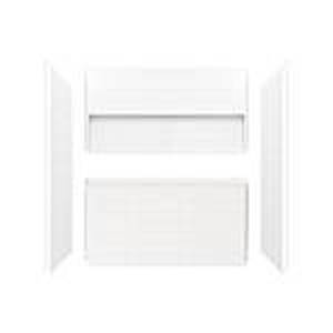 lot 106 image: Bootz Industries Nextile 30 in. x 60 in. x 60 in. 4-Piece Direct-to-Stud Alcove Tub Surround in White, Z041-5000
