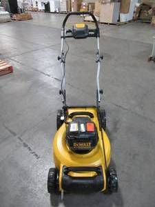 lot 4 image: Dewalt 20 in. 20-Volt MAX Lithium-Ion Cordless Battery Walk Behind Push Lawn Mower DCMW220P2