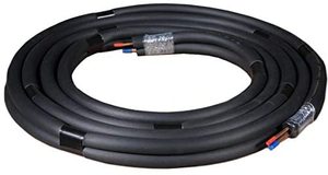 lot 443 image: Linesets Inc. Climate Components 14 - 38 Insulated Copper Coil Line Set - Seamless Pipe Tube for HVAC, Refrigerant - 12 Black Insulation Taped Together - 50 Long, 406K0500MZS144L.