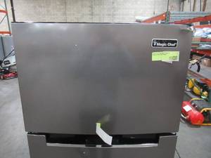 lot 240 image: Magic Chef 7.4 cu. ft. 2-Door Mini Fridge in Platinum Steel with Freezer MCDR740STE