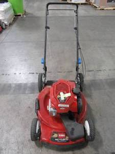 lot 30 image: Toro 22 in. Recycler SmartStow High Wheel Variable Speed Walk Behind Gas Self Propelled Mower 20339