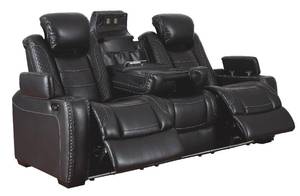 lot 116 image: Ashley Furniture Party Time Power Reclining Sofa, 3700315 - NEW IN BOX - LOW $800.00 RESERVE