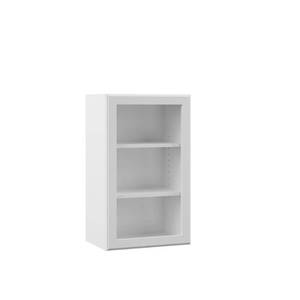lot 329 image: Hampton Bay Elgin Assembled 18x30x12 in. Wall Open Shelf Kitchen Cabinet in White, WOS1830-ELWH