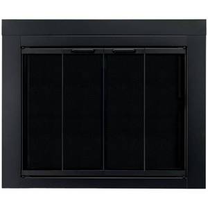 lot 448 image: Pleasant Hearth Ascot Large Glass Fireplace Doors, AT-1002