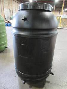 lot 302 image: Upcycle Products 55 Gal. Black Rain Barrel, BRO