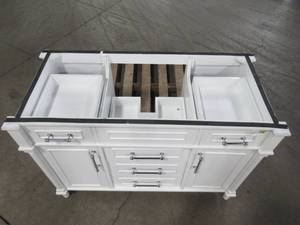 lot 158 image: Home Decorators Collection Aberdeen 48 in. W x 22 in. D Vanity in White Aberdeen 48W