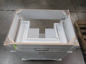 lot 160 image: Home Decorators Collection Melpark 30 in. W x 22 in. D Bath Vanity in White Melpark 30W