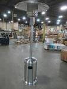 lot 48 image: Hampton Bay Gardensun 48000 BTU Stainless Steel Patio Heater, NCZH-G-SS - Slight dents, untested.