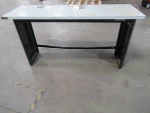lot 52 image: Husky Work Benches 6 ft. Stainless Steel Top Workbench, 72WB01SS-THD - SCRATCH AND DENT - USED.