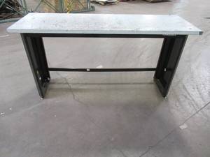 lot 53 image: Husky Work Benches 6 ft. Stainless Steel Top Workbench, 72WB01SS-THD - SCRATCH AND DENT - USED