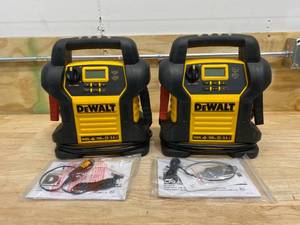 DEWALT Lot of 2-  1400 Peak Amp Jump Starter with Digital Compressors
