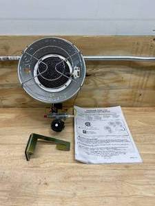 DYNA-GLO Single Burner 15,000 BTU Radiant Tank Top Propane Portable Heater