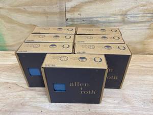 ALLEN  ROTH Lot of 7 Boxes of-  5-Pack Blue 6-in x 6-in Glazed Ceramic Wall Tile