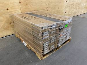 ARMSTRONG Lot of 64 Cases of-  American Home Walnut Umber 6.5 in. x 48 in. Glue Down Luxury Vinyl Plank (34.66 sq. ft.  case).  Retail price is $48.18 per case.