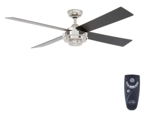 HAMPTON BAY Kemper II 52 in. Indoor Liquid Nickel Ceiling Fan with Remote Control